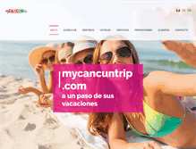 Tablet Screenshot of mycancuntrip.com